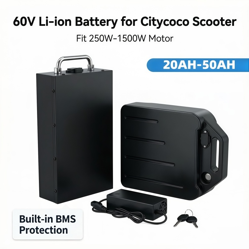 60V 50Ah Electric Scooter Battery - 60V lithiumbatterij met bescherming tegen overontlading,