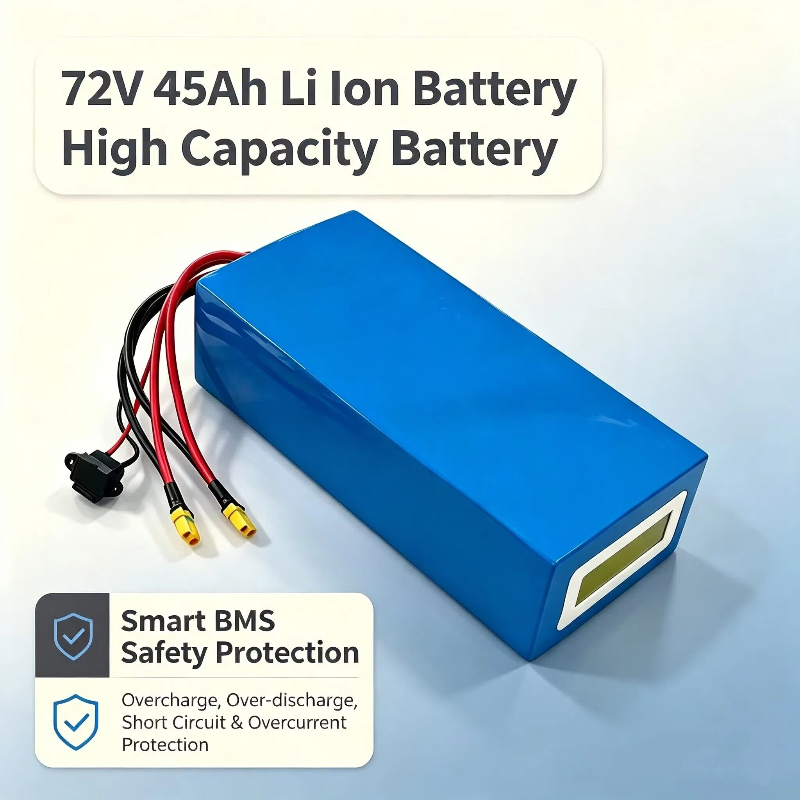 72V 40Ah Lifepo4 Battery Pack - 72V 45Ah Lithium-ion driehoekige batterij BMS