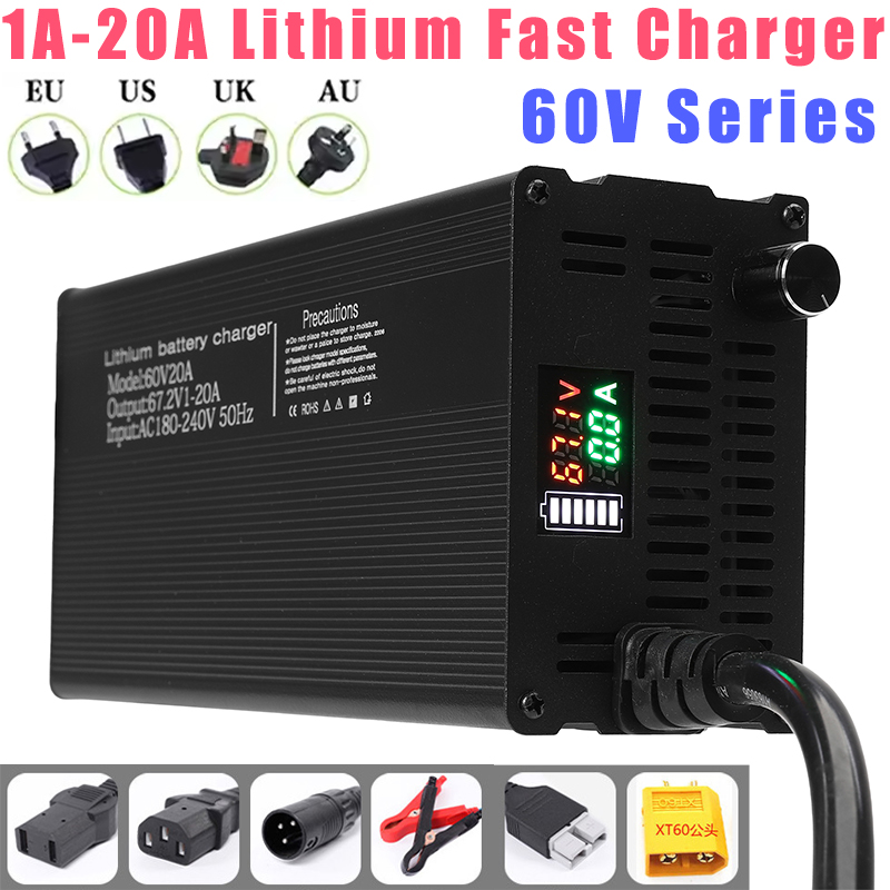 Lithiumbatterijladers Instelba - 84V 20A Smart Charger recensie en prijs