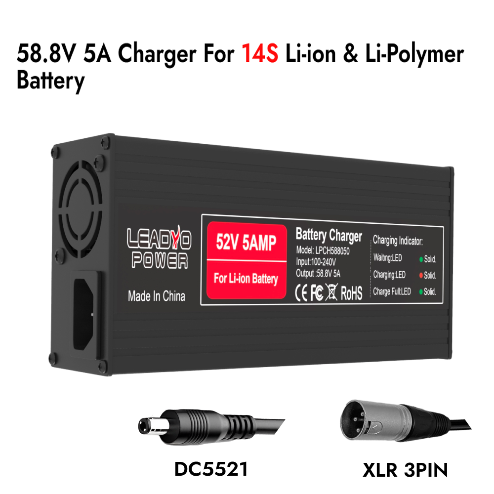 54.6V 58.8V 67.2V 5A Oplader L - 84V 20A Smart Charger recensie en prijs