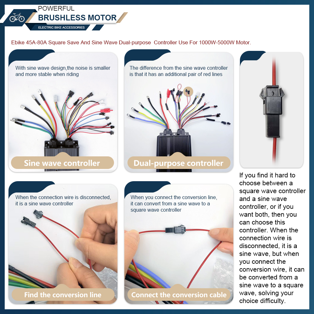 48V-72V 100A borstelloze motor - 72V 100A Sabvoton Controller recensie en prijs