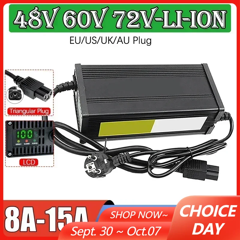 48V 60V 72V Elektrische Voertu - 72V 15A Fast Charger recensie en prijs